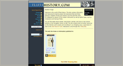 Desktop Screenshot of flutehistory.com